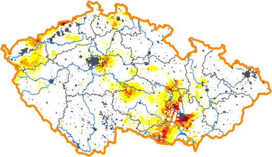 Intenzita sucha - 28. říjen 2012