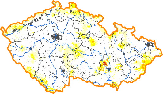 Intenzita sucha - 31. březen 2013