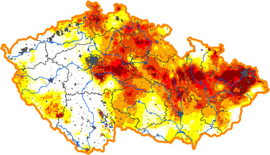 Intenzita sucha - 27. květen 2018