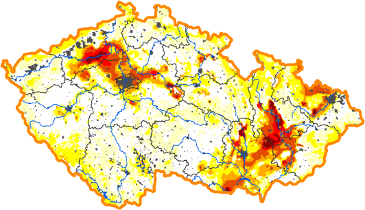 Intenzita sucha - 24. březen 2019