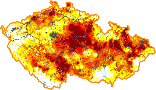 Intenzita sucha - 15. květen 2022