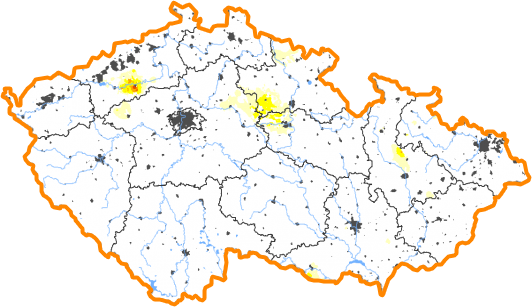 Intenzita sucha - 9. říjen 2022