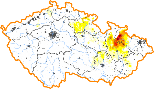 Intenzita sucha - 25. prosinec 2022