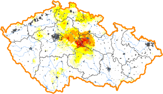 Intenzita sucha - 7. červenec 2024