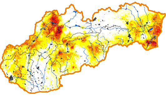 Intenzita sucha - 19. august 2018