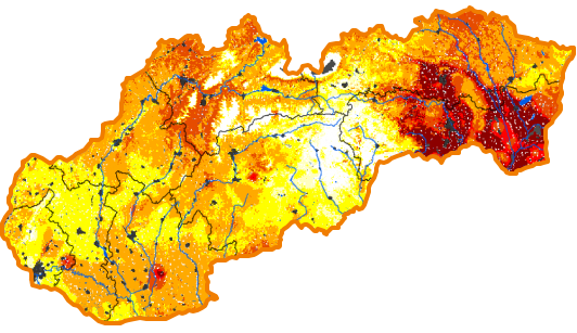 Intenzita sucha - 14. apríl 2019