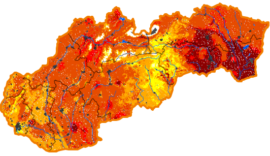 Intenzita sucha - 21. apríl 2019