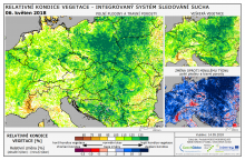 Dopady na vegetaci - Evropa - 6. květen 2018