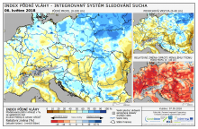 Index půdní vláhy - Evropa - 6. květen 2018
