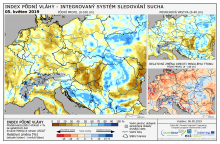 Index půdní vláhy - Evropa - 5. květen 2019