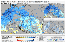 Index půdní vláhy - Evropa - 31. prosinec 2023